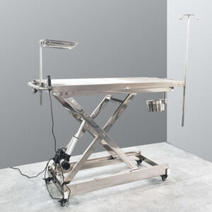 Veterinarska miza iz nerjavečega jekla KM-01