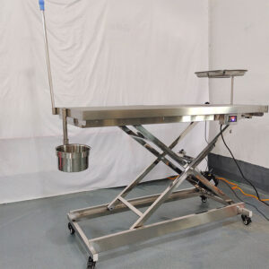 Veterinarska miza iz nerjavečega jekla KM-02