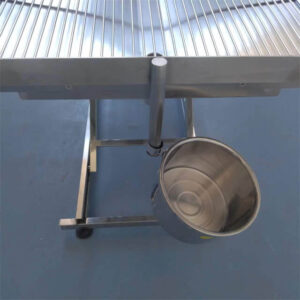 Veterinarska miza iz nerjavečega jekla KM-02